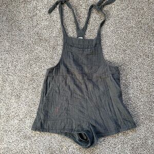 Aerie Romper Charcoal One Piece
